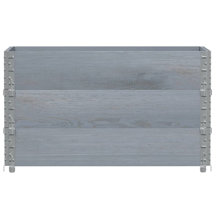 Rame pentru paleți 3 buc. gri 100x50 cm lemn masiv de pin - WALTI WALTI