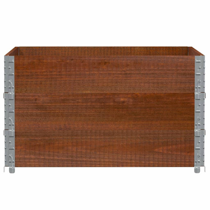 Rame pentru paleți 3 buc. maro 100x100 cm lemn masiv de pin WALTI