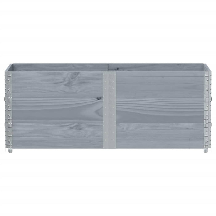 Rame pentru paleți 3 buc. gri 150x50 cm lemn masiv de pin - WALTI WALTI