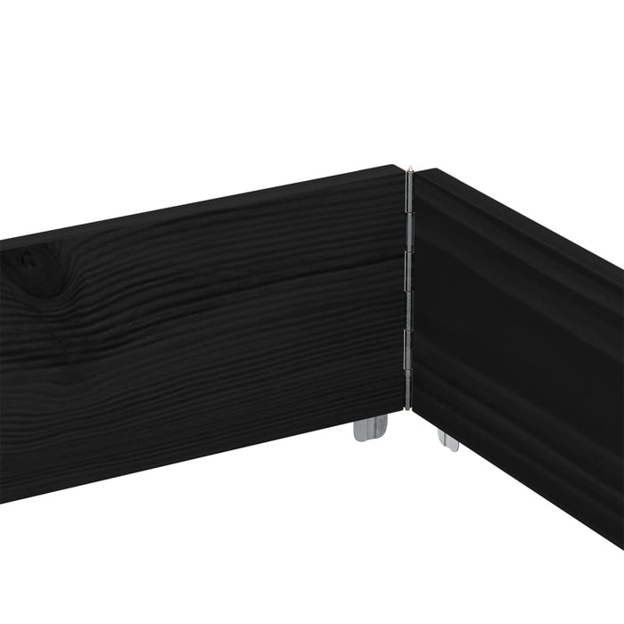 Rame pentru paleți, 3 buc., negru, 150x100 cm, lemn masiv pin - WALTI WALTI