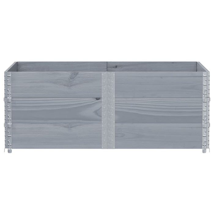 Rame pentru paleți 3 buc. Gri 150x100 cm lemn masiv de pin WALTI