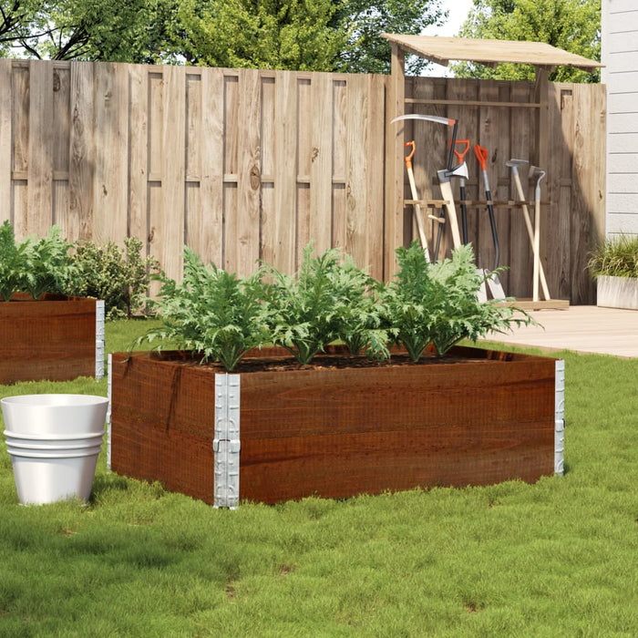 Jardinieră de grădină, maro, 120x80 cm, lemn masiv de pin - WALTI WALTI