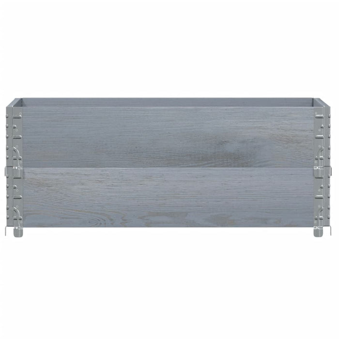 Jardinieră de grădină, gri, 100x50 cm, lemn masiv pin - WALTI WALTI
