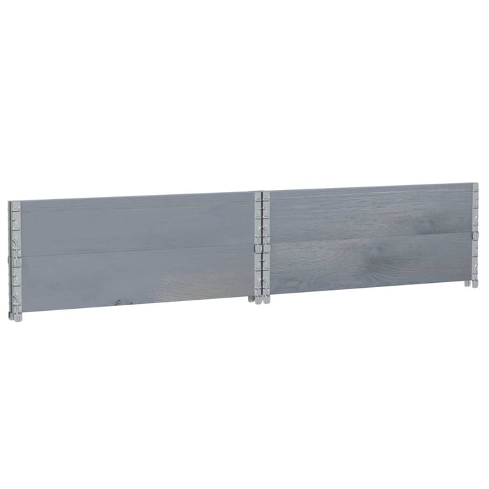 Jardinieră de grădină, gri, 100x100 cm, lemn masiv pin - WALTI WALTI