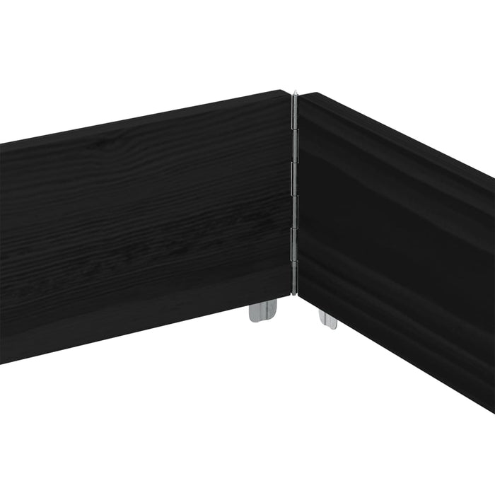 Jardinieră de grădină, negru, 150x100 cm, lemn masiv pin - WALTI WALTI