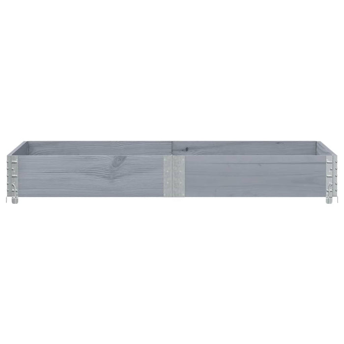 Jardinieră de grădină, gri, 150x100 cm, lemn masiv pin - WALTI WALTI