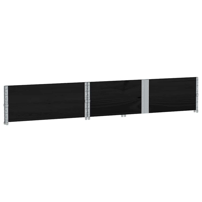Jardinieră de grădină, negru, 150x100 cm, lemn masiv pin - WALTI WALTI