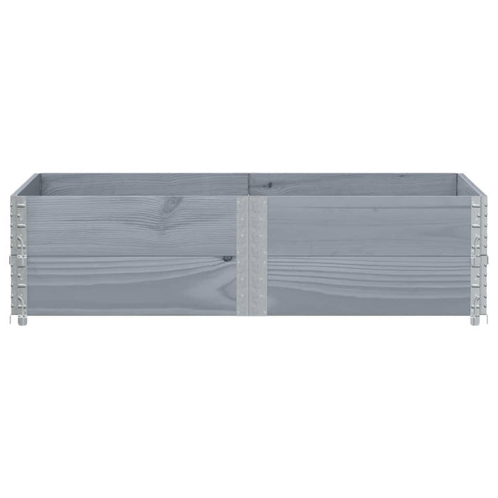 Jardinieră de grădină, gri, 150x100 cm, lemn masiv pin - WALTI WALTI
