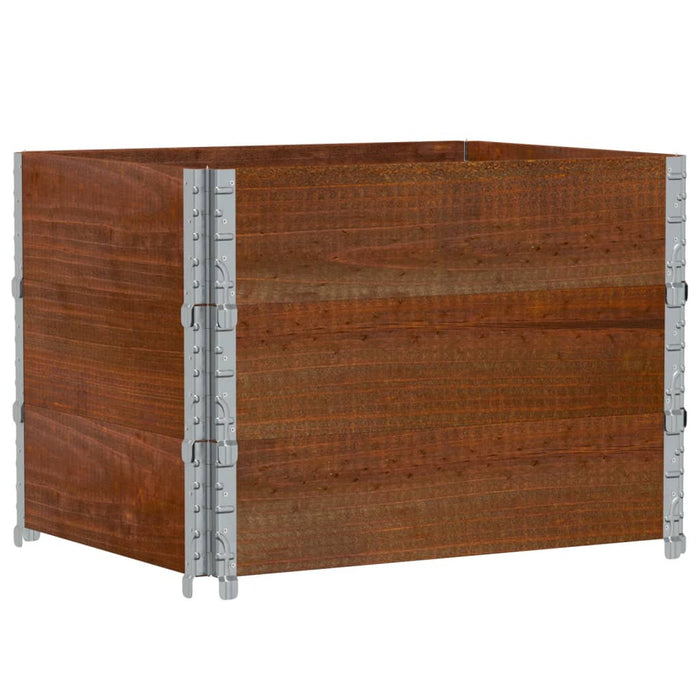 Jardinieră de grădină, maro, 80x60 cm, lemn masiv de pin WALTI