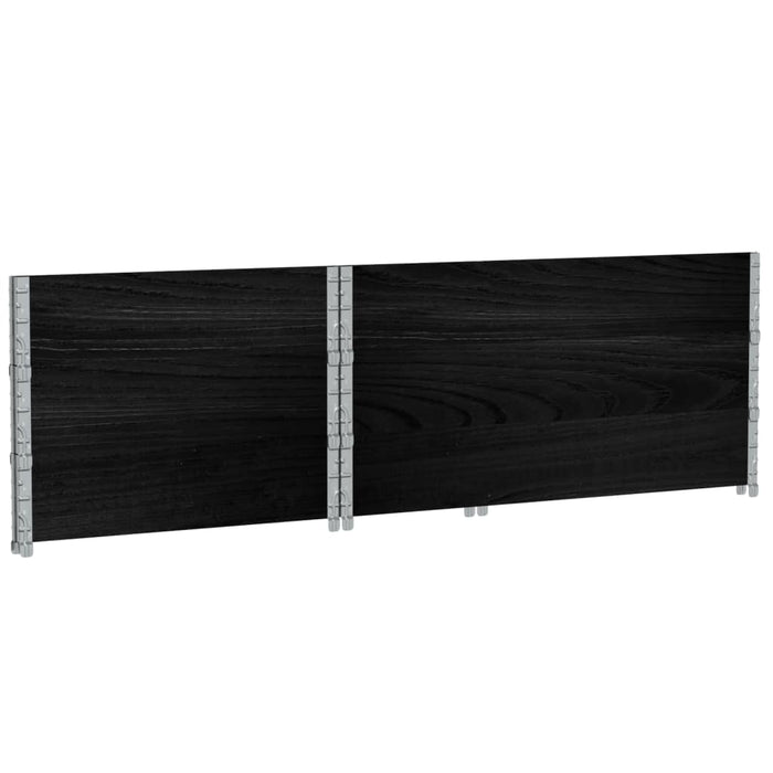 Jardinieră de grădină, negru, 120x80 cm, lemn masiv de pin WALTI