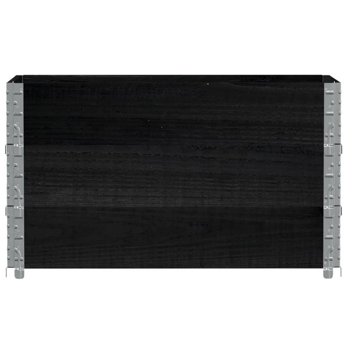 Jardinieră de grădină, negru, 100x50 cm, lemn masiv pin - WALTI WALTI