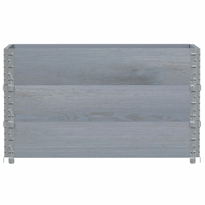Jardinieră de grădină, gri, 100x50 cm, lemn masiv pin - WALTI WALTI