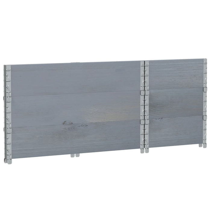 Jardinieră de grădină, gri, 100x50 cm, lemn masiv pin - WALTI WALTI