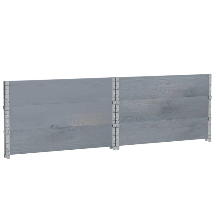 Jardinieră de grădină, gri, 100x100 cm, lemn masiv pin - WALTI WALTI
