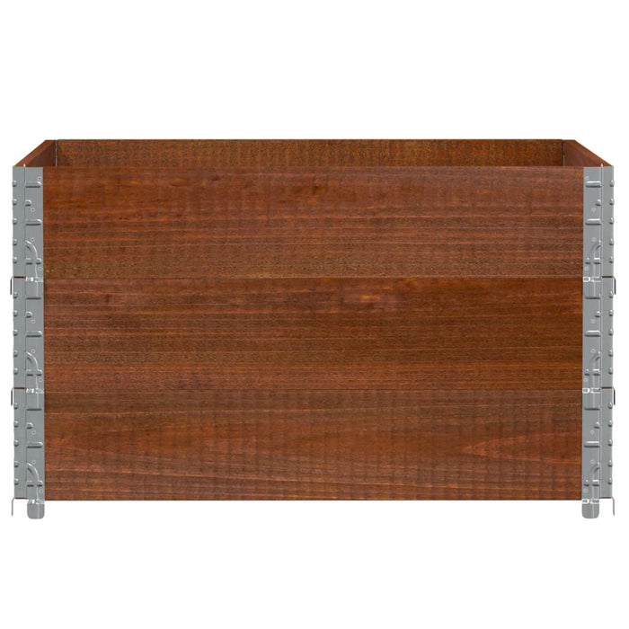 Jardinieră de grădină, maro, 100x100 cm, lemn masiv de pin - WALTI WALTI