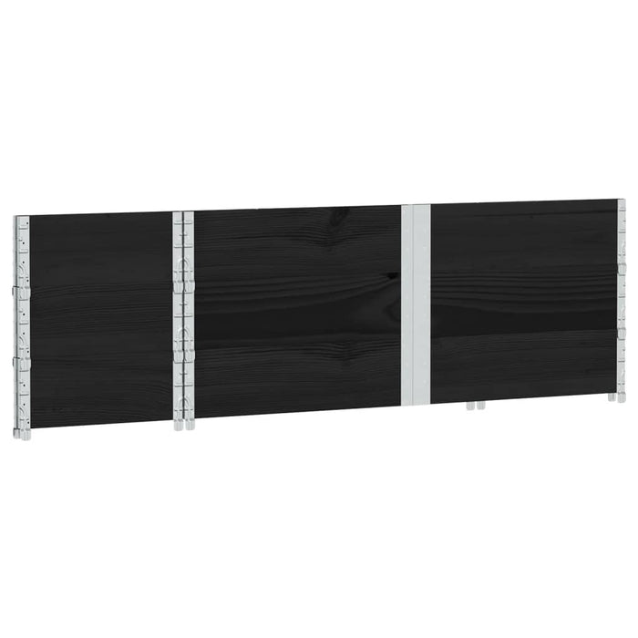 Jardinieră de grădină, negru, 150x50 cm, lemn masiv pin - WALTI WALTI