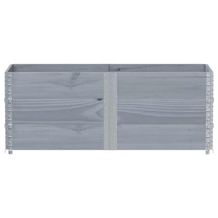 Jardinieră de grădină, gri, 150x50 cm, lemn masiv pin - WALTI WALTI