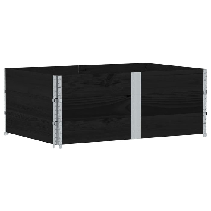 Jardinieră de grădină, negru, 150x100 cm, lemn masiv pin - WALTI WALTI