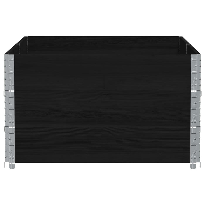 Jardinieră de grădină, negru, 150x100 cm, lemn masiv pin - WALTI WALTI