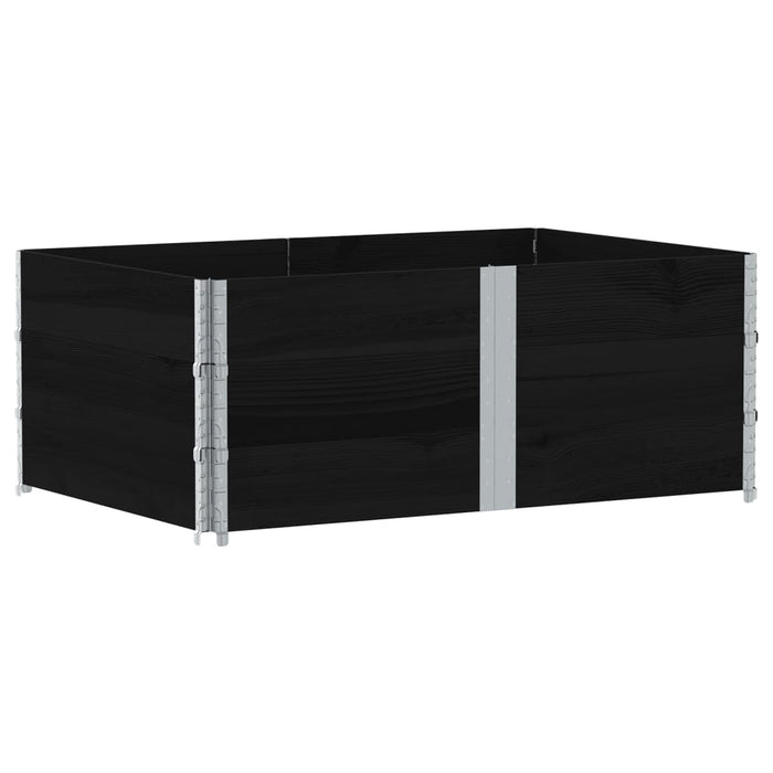 Jardinieră de grădină, negru, 150x100 cm, lemn masiv pin - WALTI WALTI