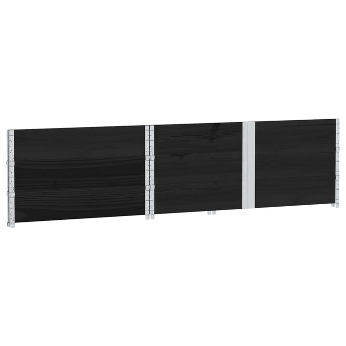 Jardinieră de grădină, negru, 150x100 cm, lemn masiv pin - WALTI WALTI