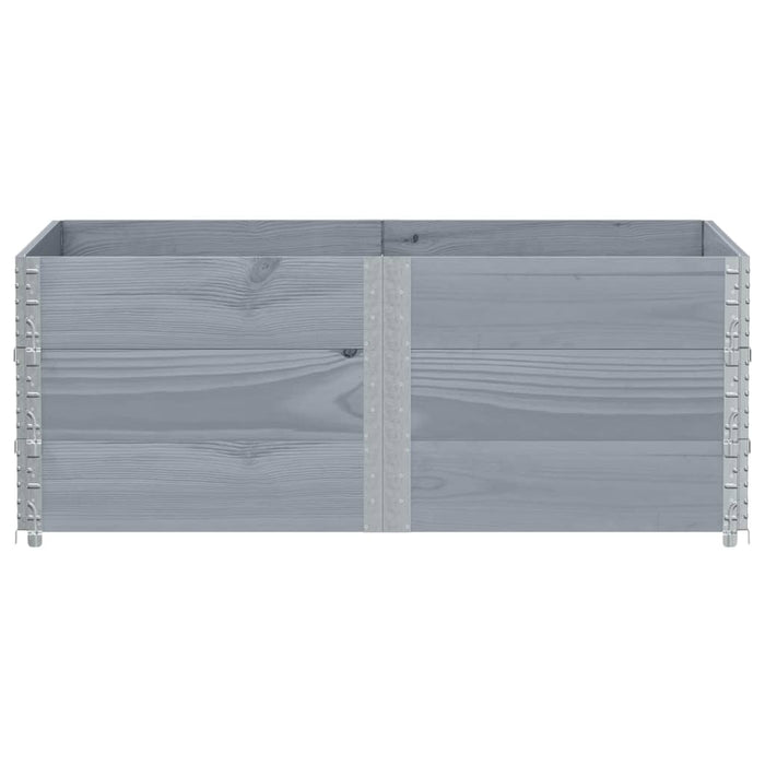 Jardinieră de grădină, gri, 150x100 cm, lemn masiv pin WALTI
