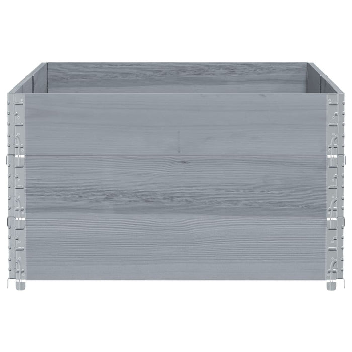 Jardinieră de grădină, gri, 150x100 cm, lemn masiv pin WALTI