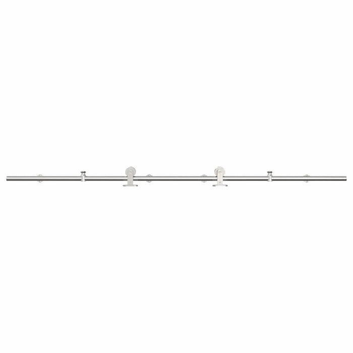 Set piese pentru ușă glisantă, argintiu, 200 cm oțel inoxidabil - WALTI WALTI