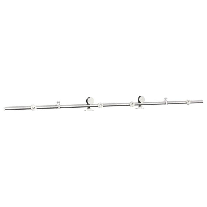 Set piese pentru ușă glisantă, argintiu, 200 cm oțel inoxidabil - WALTI WALTI