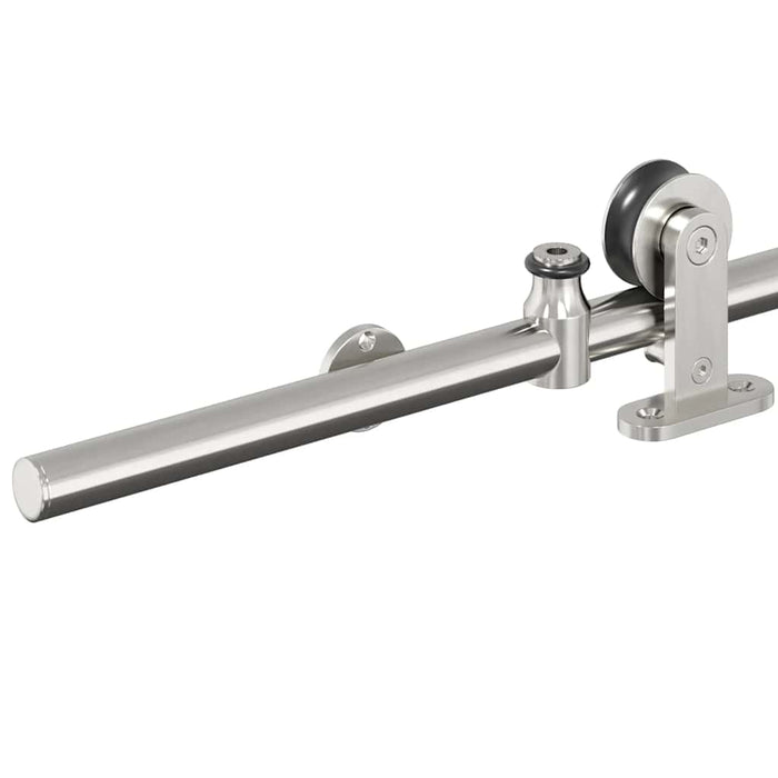 Set piese pentru ușă glisantă, argintiu, 200 cm oțel inoxidabil - WALTI WALTI