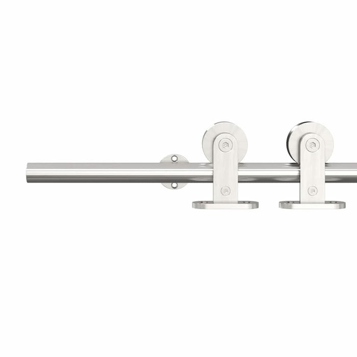 Set piese pentru ușă glisantă, argintiu, 200 cm oțel inoxidabil - WALTI WALTI