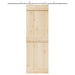 Set piese pentru ușă glisantă, argintiu, 200 cm oțel inoxidabil - WALTI WALTI