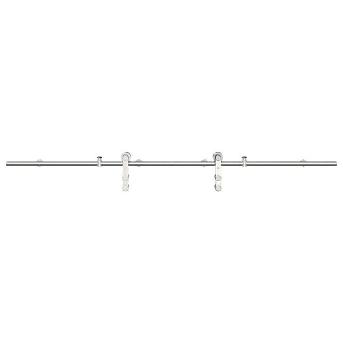 Set piese pentru ușă glisantă, argintiu, 200 cm oțel inoxidabil - WALTI WALTI