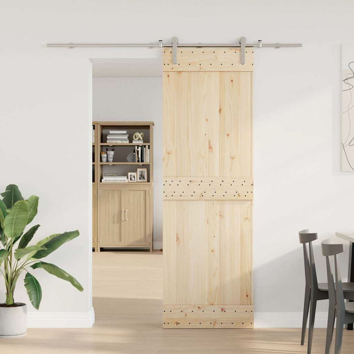 Set piese pentru ușă glisantă, argintiu, 200 cm oțel inoxidabil - WALTI WALTI