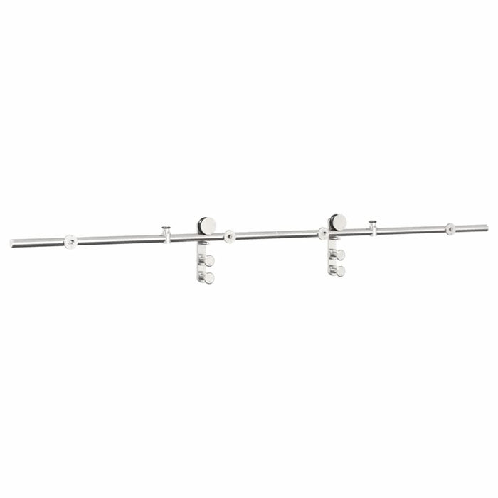 Set piese pentru ușă glisantă, argintiu, 200 cm oțel inoxidabil - WALTI WALTI