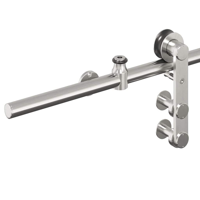 Set piese pentru ușă glisantă, argintiu, 200 cm oțel inoxidabil - WALTI WALTI