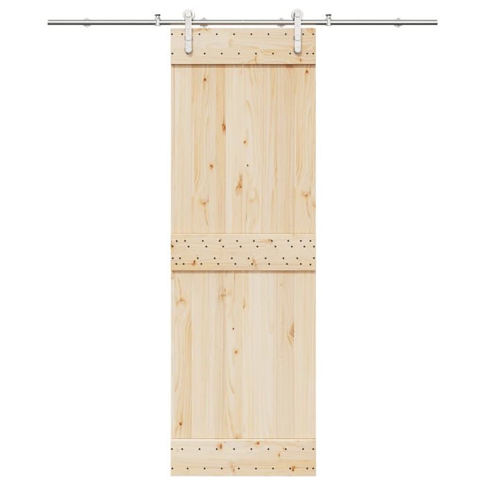Set piese pentru ușă glisantă, argintiu, 200 cm oțel inoxidabil - WALTI WALTI