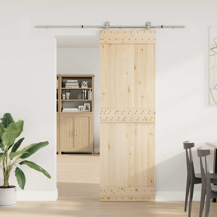 Set piese pentru ușă glisantă, argintiu, 183 cm oțel inoxidabil - WALTI WALTI