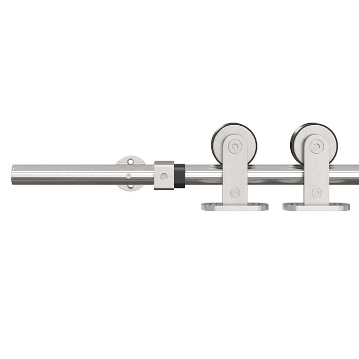 Set piese pentru ușă glisantă, argintiu, 183 cm oțel inoxidabil - WALTI WALTI