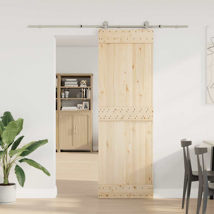 Set piese pentru ușă glisantă, argintiu, 200 cm oțel inoxidabil - WALTI WALTI