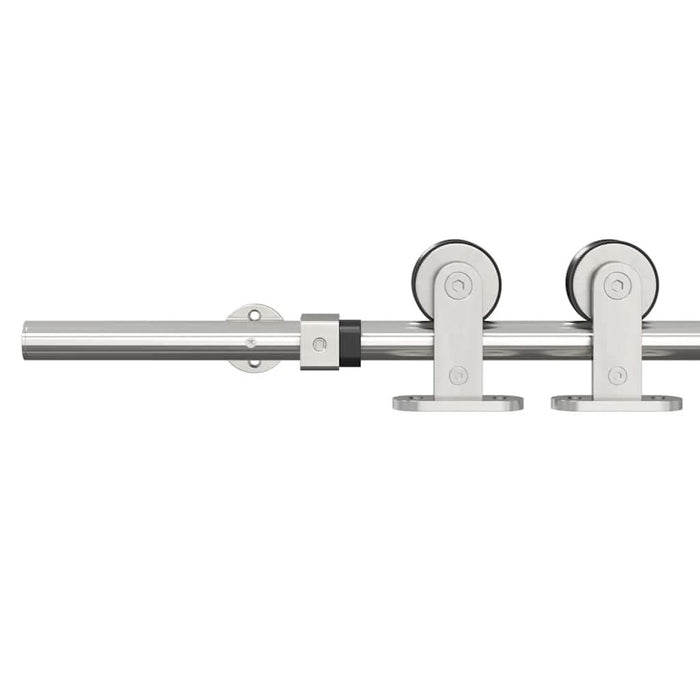 Set piese pentru ușă glisantă, argintiu, 200 cm oțel inoxidabil - WALTI WALTI