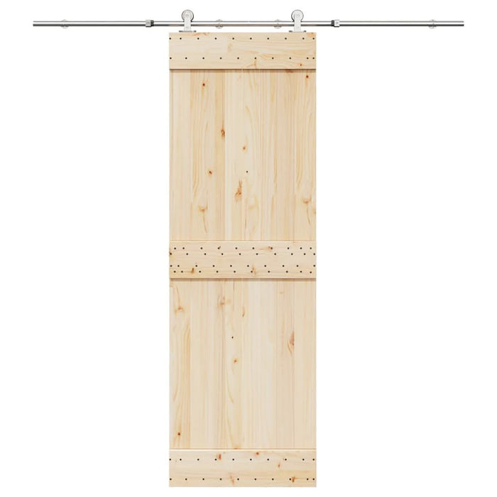 Set piese pentru ușă glisantă, argintiu, 200 cm oțel inoxidabil - WALTI WALTI