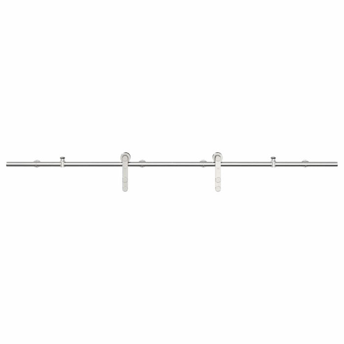 Set piese pentru ușă glisantă, argintiu, 183 cm oțel inoxidabil - WALTI WALTI