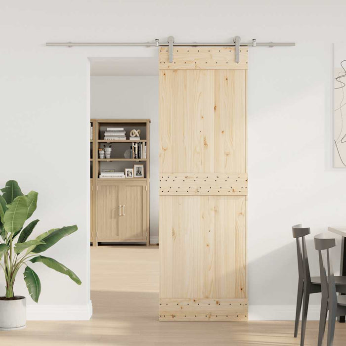Set piese pentru ușă glisantă, argintiu, 183 cm oțel inoxidabil - WALTI WALTI
