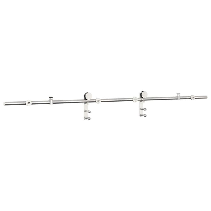 Set piese pentru ușă glisantă, argintiu, 183 cm oțel inoxidabil - WALTI WALTI