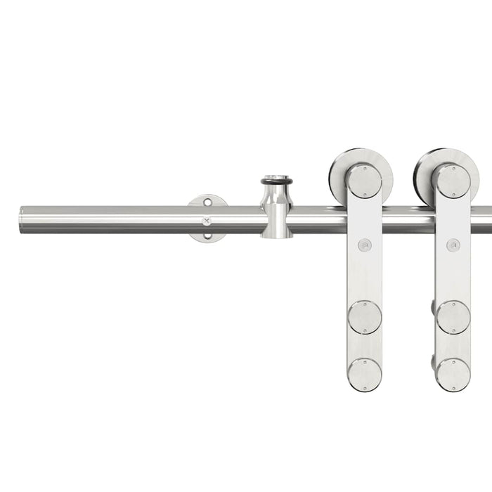 Set piese pentru ușă glisantă, argintiu, 183 cm oțel inoxidabil - WALTI WALTI