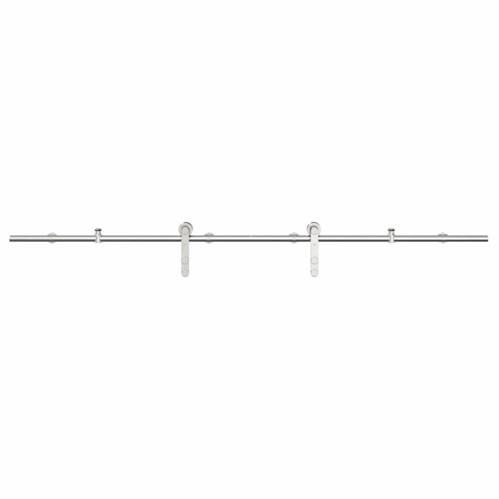 Set piese pentru ușă glisantă, argintiu, 200 cm oțel inoxidabil - WALTI WALTI