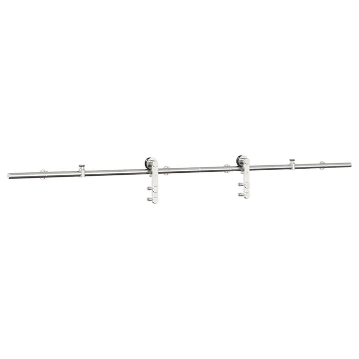 Set piese pentru ușă glisantă, argintiu, 200 cm oțel inoxidabil - WALTI WALTI