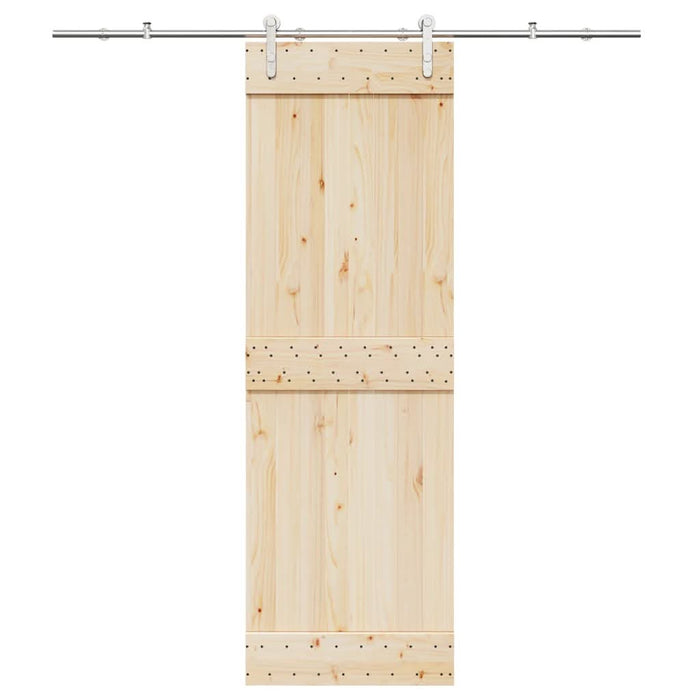 Set piese pentru ușă glisantă, argintiu, 200 cm oțel inoxidabil - WALTI WALTI