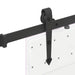 Set feronerie pentru uși glisante, negru, 152,5 cm, oțel - WALTI WALTI
